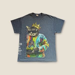 Men's Everyday Struggles Biggie Cat Graphic Tee